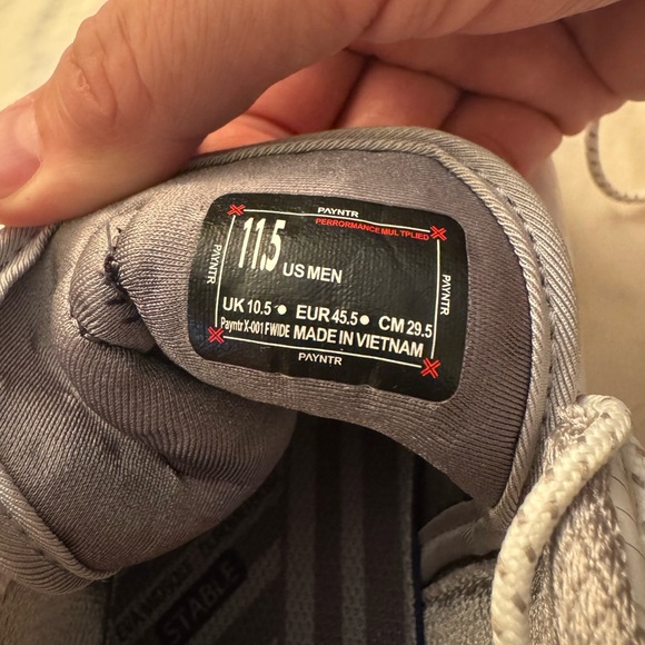 NWOT Men's White and Gray Athletic Shoes - Picture 10 of 10